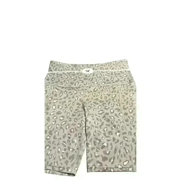 BlackMilk Women's GreenLeopard Print High-Waisted Biker Shorts M - Picture 7 of 8